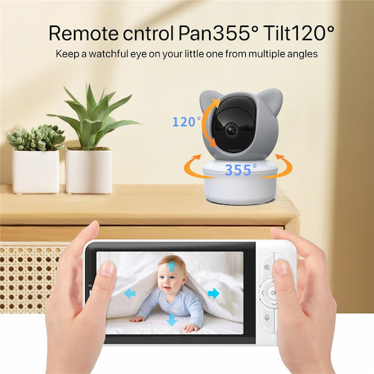 Powertech Wireless Baby Monitor with Two-Way Audio & Lullabies
