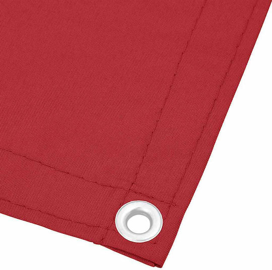 vidaXL Red Shade Divider with PU Coating 0.75x7m