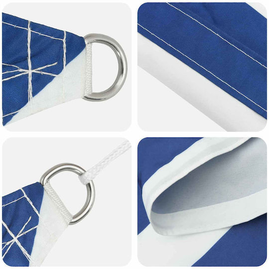 vidaXL Quadratisches Netz / Schattengewebe Blau mit PU-Beschichtung 2,5x2,5m