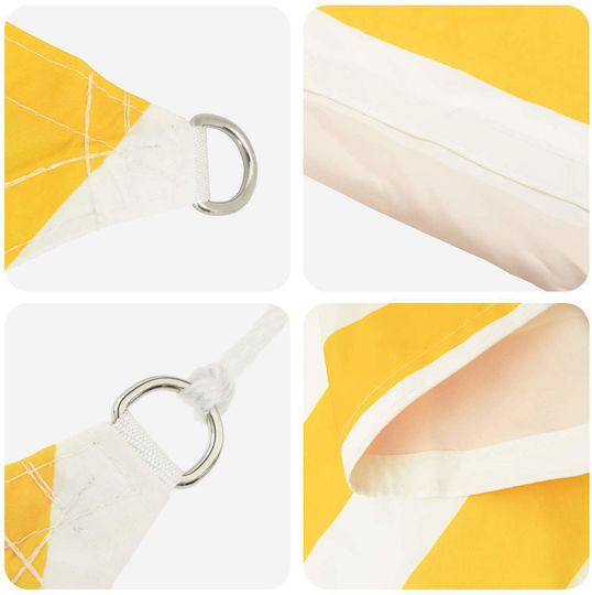 vidaXL Rectangular White Shade Sail with PU Coating