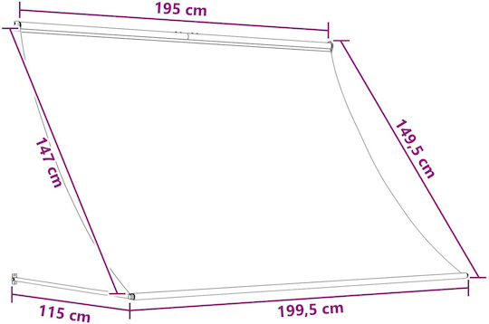 Vidaxl Windproof Taupe 200 X 150 Cm