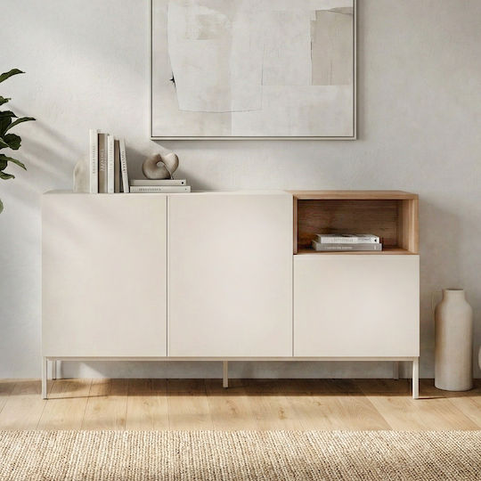 Μπουφές Cailin από Ξύλο & Μέταλλο 140x41.8x80cm