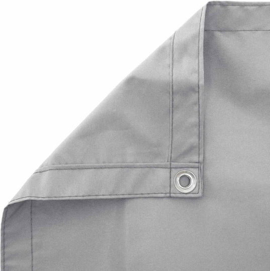 vidaXL Grey Shade Fabric Porch Divider with PU Coating 2x6x6m 160g/m²