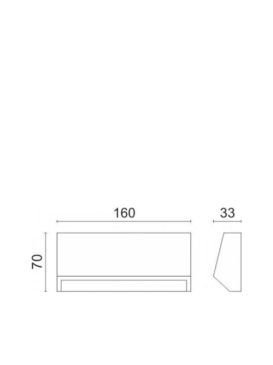 Spot Light Spot Light Wall-Mounted Outdoor Lighting Ceiling Lamp IP65 3W with Adjustable White Light