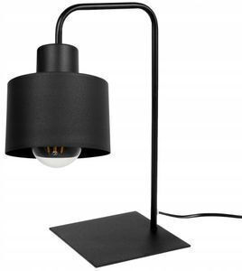 Light Home Μεταλλικό Πορτατίφ για Ντουί E27 με Μαύρο Καπέλο και Βάση