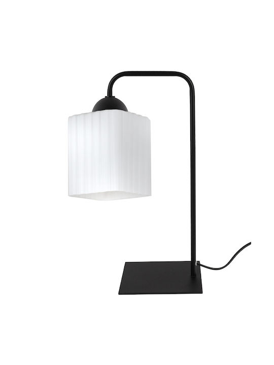 Light Home Lampă de Masă pentru Soclu E27 cu Abajur Negru și Bază