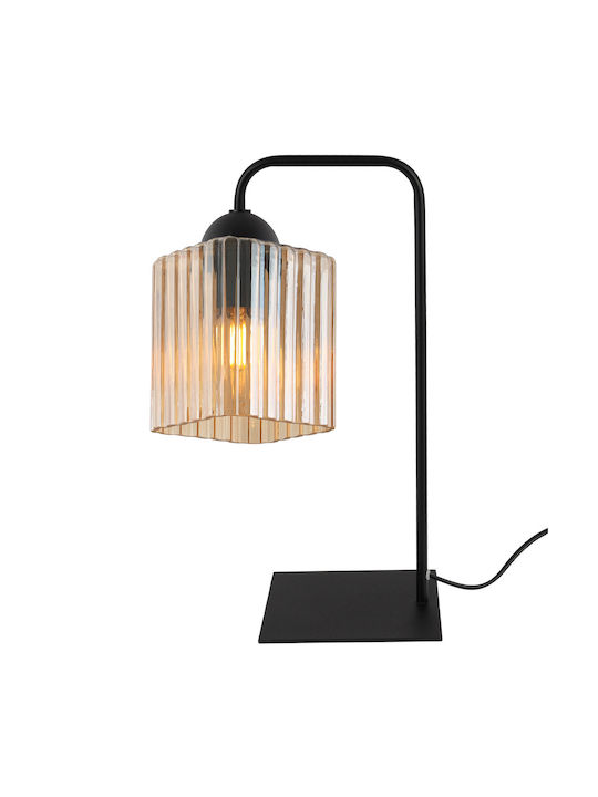 Light Home Lampă de Masă pentru Soclu E27 cu Abajur Negru și Bază