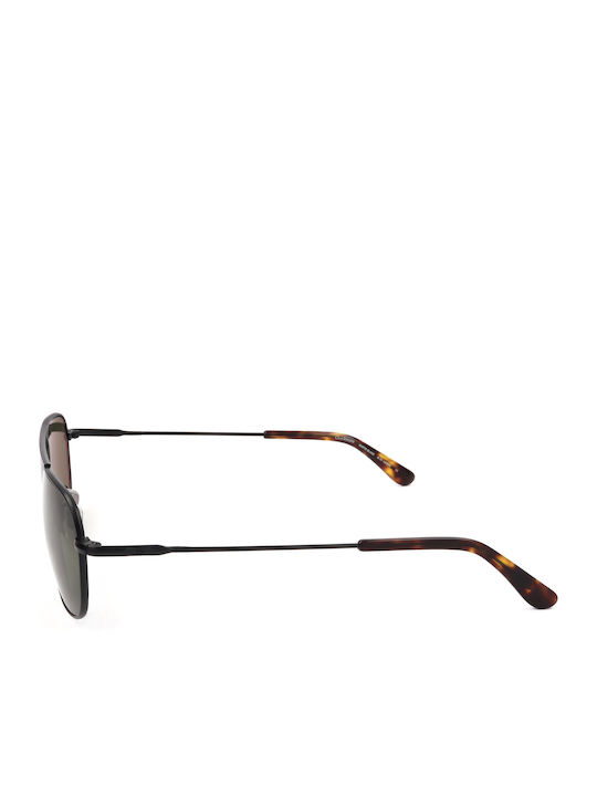 American Optical Unisex Γυαλιά Ηλίου με Μαύρο Σκελετό και Πράσινο Φακό