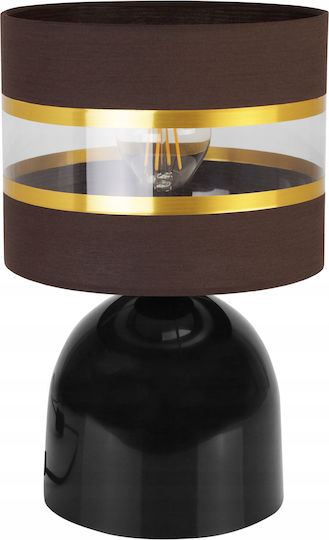 Light Home Μεταλλικό Πορτατίφ για Ντουί E27 με Μαύρο Καπέλο και Βάση
