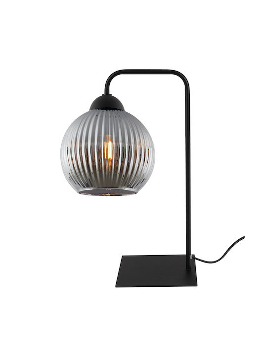 Light Home Πορτατίφ για Ντουί E27 με Γκρι Καπέλο και Μαύρη Βάση