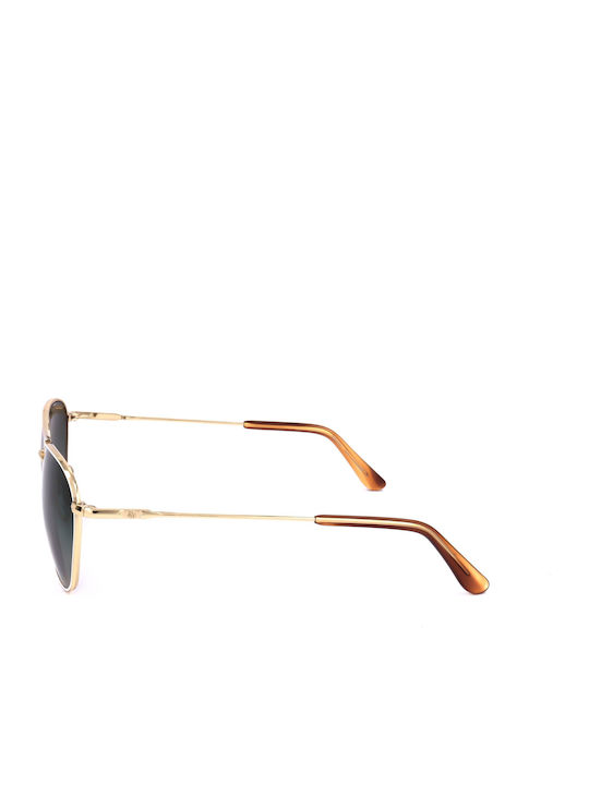 American Optical Unisex Sunglasses with Silver Frame and Green Lens