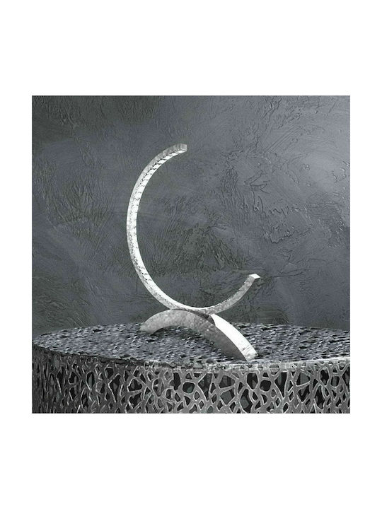 Sikrea Lux/L Metal Lampă de masă LED cu Abajur Argintiu și Bază 2437