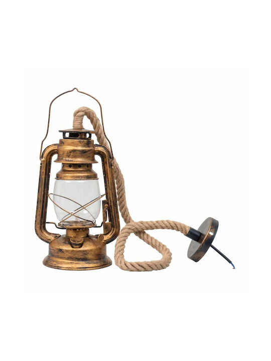 Lumini Suspendate Cu Frânghie Pentru Bază De Bec E27 29x18cm