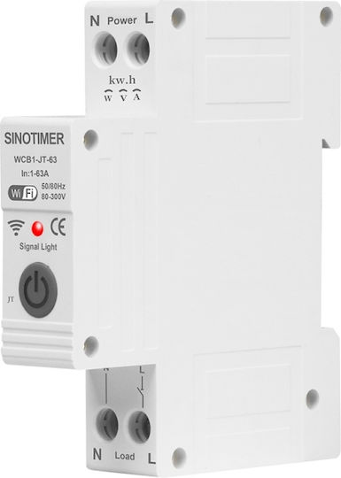 Sinotimer Voltmetru de Panou Electric Analogic Monofazat Wi-Fi Tuya