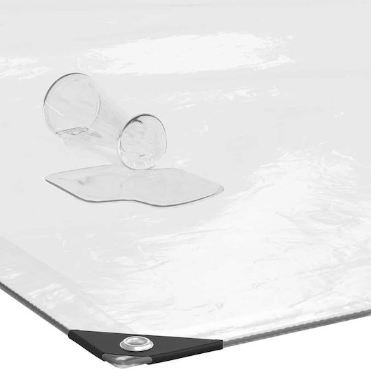 vidaXL Waterproof Tarpaulin 2.5x1m Transparent