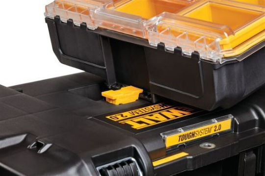 Dewalt Tool Compartment Organiser 6 Slot Yellow 37x26x13cm