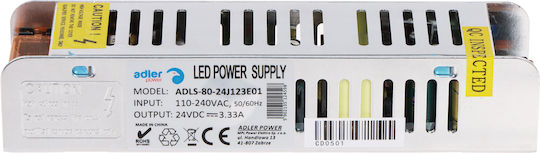 Adler Τροφοδοτικό LED Ισχύος 80W με Τάση Εξόδου 24V