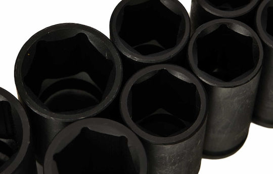 Set Chei Tubulare de Impact Lungi Kraft&dele Kd11769 1/2" 15 Bucăți