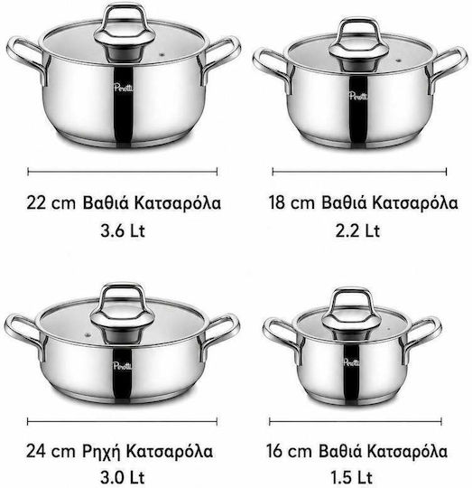 SteweHome Комплект Касероли 8 Части