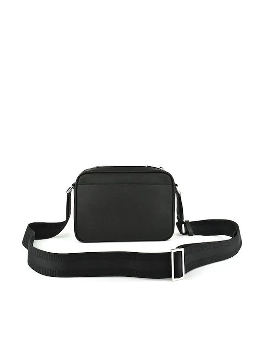 Leather Men's Shoulder / Crossbody Bag Black
