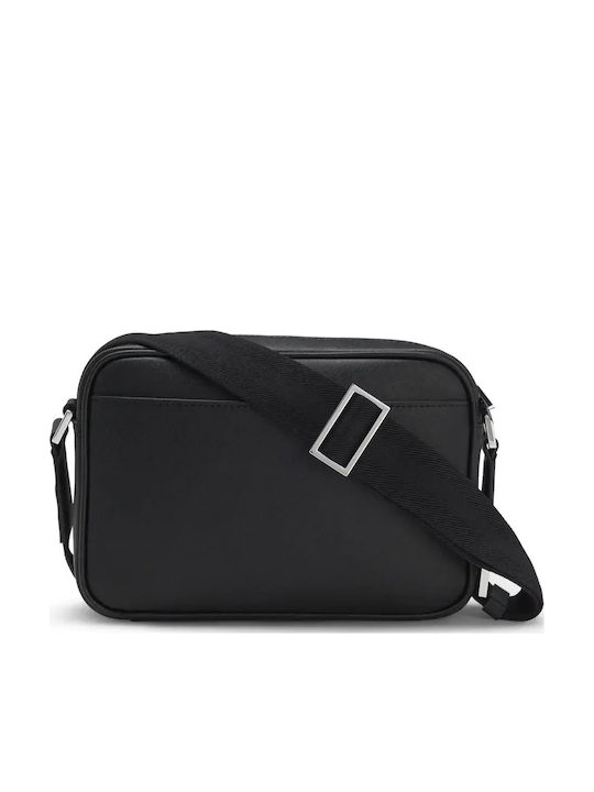 Leather Men's Shoulder / Crossbody Bag Black