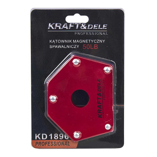 Kraft & Dele KD1896 Γωνία Συγκόλλησης με Μαγνητική Ικανότητα 22.6kg & Γωνίες 135° / 30° / 45° / 60° / 75° / 90°