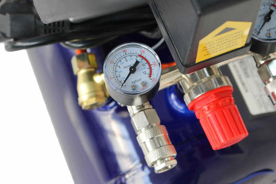 Kraft & Dele Еднофазен Компресор за Въздух с Мощност 3.8hp и Резервоар 24l
