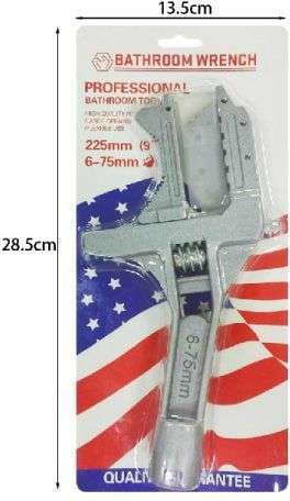 6-75mm Adjustable Wrench 6-75mm French Wrench with Adjustable Opening 75mm