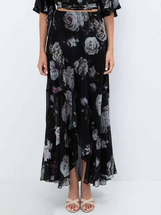 Midi Skirt Envelope Floral Floral