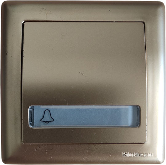 Mutlusan Daria Buton Clopoțel cu Cadru în culoarea Auriu 10420