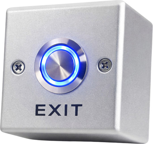 C Gate Μπουτόν Εξόδου με Πλαίσιο σε Ασημί Χρώμα CG-EB-53A