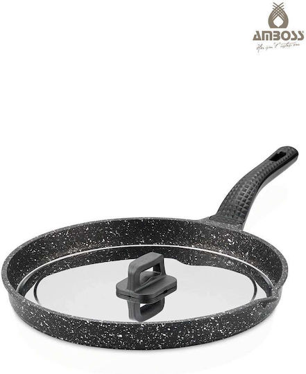 SteweHome Тиган от Чугун с Капак с Покритие от Камък 34cm