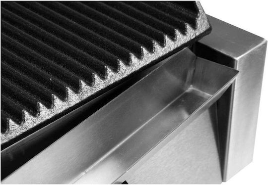 Yato Yg-04555 32 Cm Ribbed Contact Electric Grill 1.8 Kw Stainless Steel