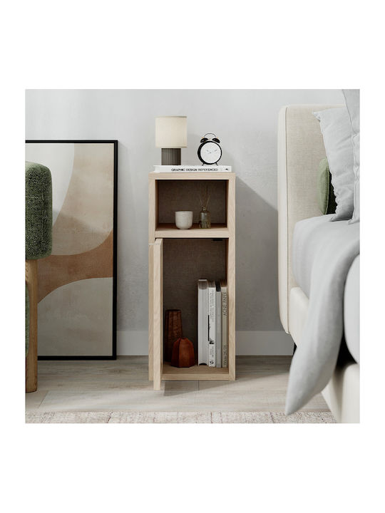 Bedside Table Inca Wooden Beige 25.2x32x60cm