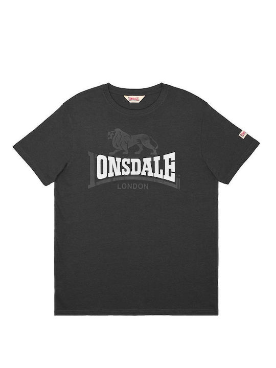 Liontow Tone Herrenblusen Kurzarm T-Shirts Grau