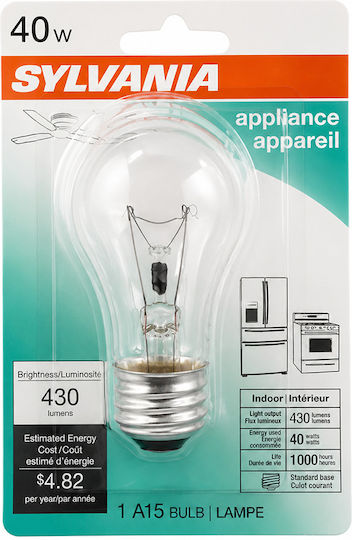 Whirlpool Refrigerator Light Bulb 40W E27