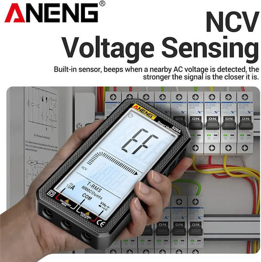 Aneng Aneng 620A Ψηφιακό Πολύμετρο με Καπασιτόμετρο True RMS με Buzzer με Μέτρηση AC / DC / Χωρητικότητας