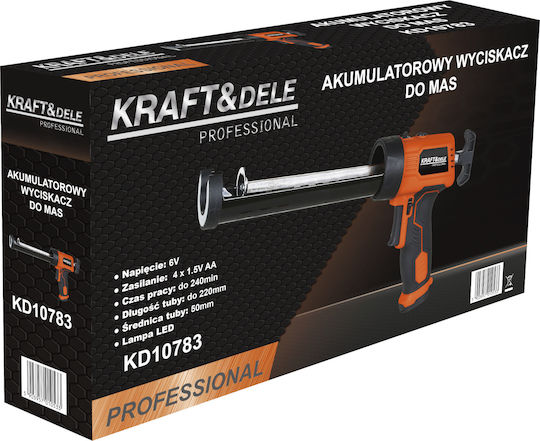 Kraft & Dele Пистолет За Силикон С Батерия 6 Волт