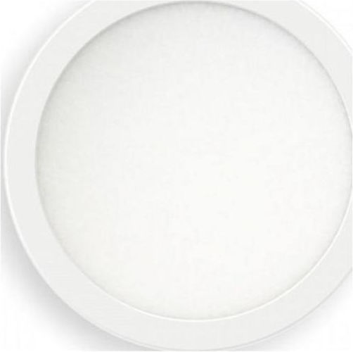 Spot Light Στρογγυλό Χωνευτό LED Panel 24W με Φυσικό Λευκό Φως 4000K