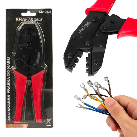 Kraft & Dele Crimping Pliers Cross-Section Range 0.25 - 6mm² Length 270mm