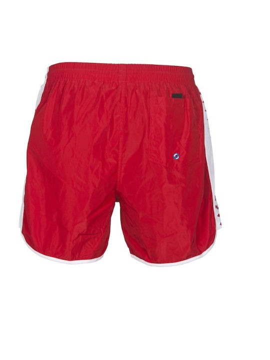 Herren Badebekleidung Shorts Rot Gestreift
