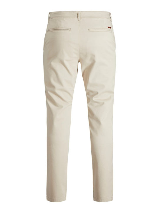 Marco Hose Chino Elastisch in Schlanker Passform Beige