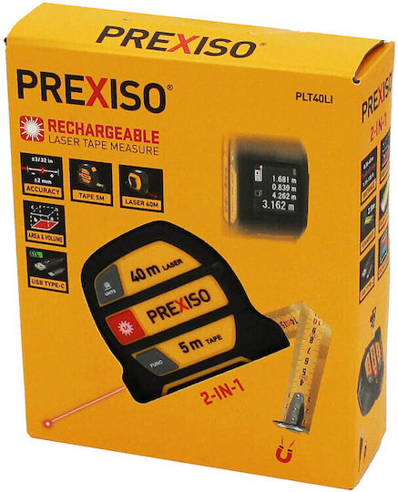 Prexiso Laser Entfernungsmesser PLT40LI mit Messbereich 0,35m-40m
