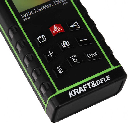 Kraft & Dele Μέτρο Laser KD10407 με Δυνατότητα Μέτρησης 80m