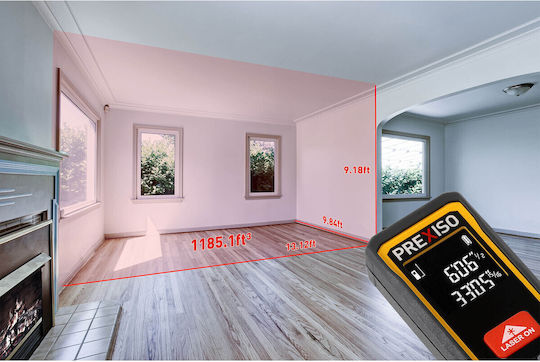 Prexiso Μέτρο Laser P40T με Εύρος Μέτρησης 0.35m-40m
