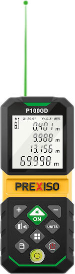 Prexiso Μέτρο Laser P100GD με Εύρος Μέτρησης 0.05m-100m