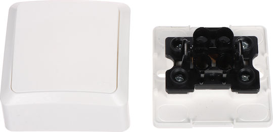 Elektro Plast Wall Switch Lighting One-Way with Frame White
