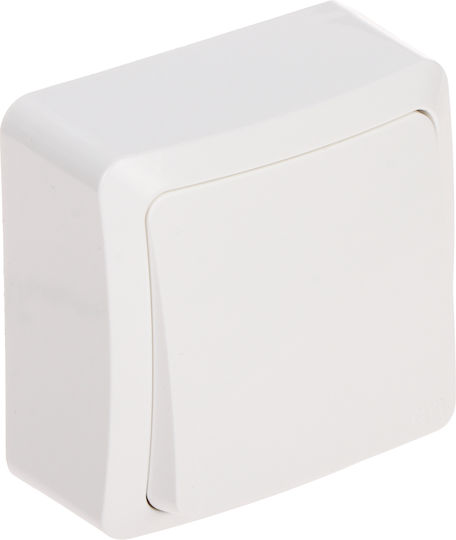 Elektro Plast Wall Switch Lighting One-Way with Frame White