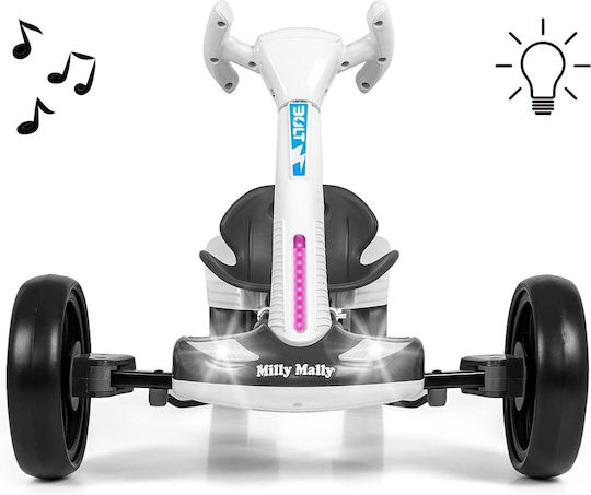 Bolt Go Kart Μονοθέσιο με Τηλεκοντρόλ Λευκό για 3+ Ετών