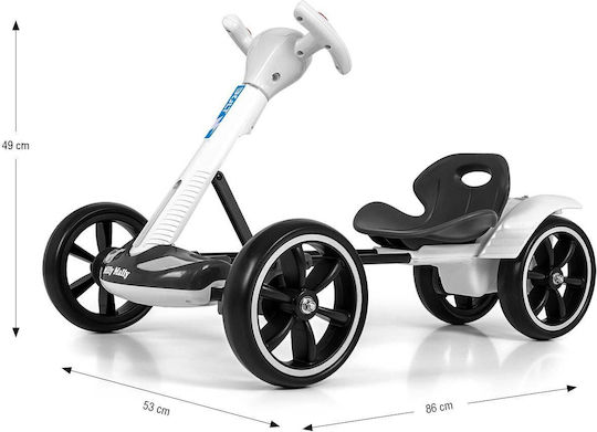 Bolt Go Kart Μονοθέσιο με Τηλεκοντρόλ Λευκό για 3+ Ετών